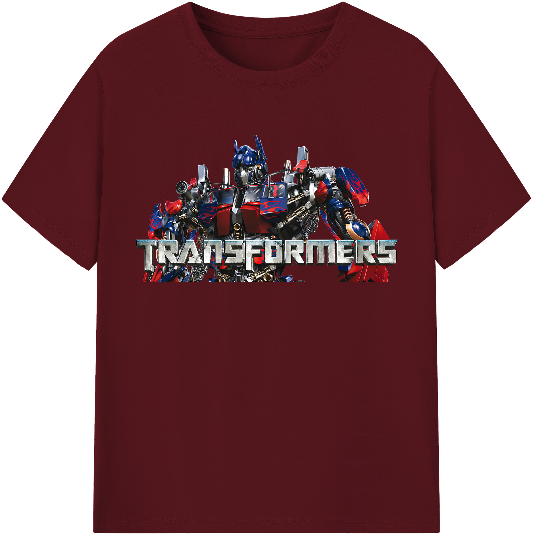 （画像用） Transformers トランスフォーマー 綿100％半袖Tシャツ（フロントプリント）